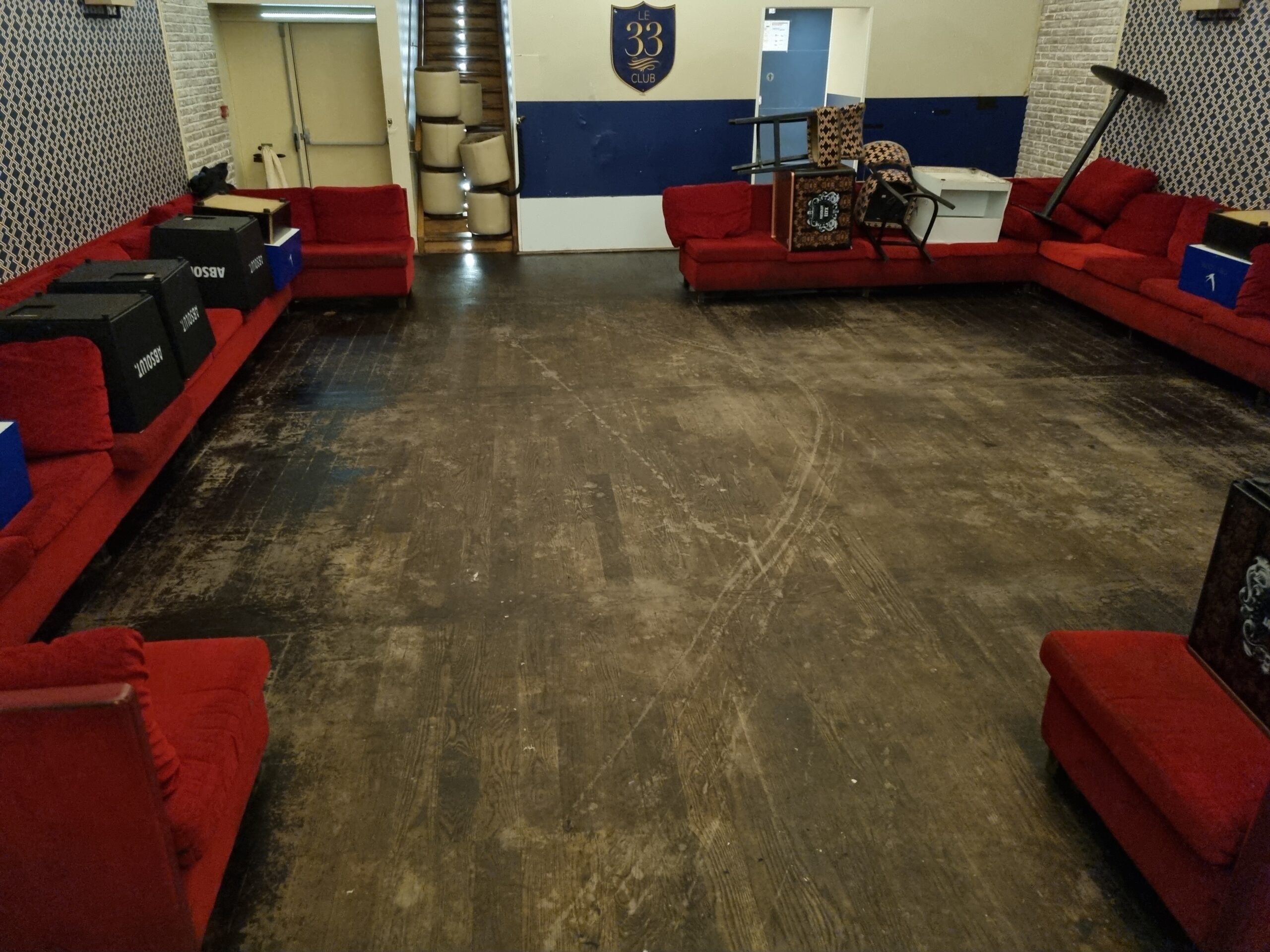 parquet chene huile noir club 33 dancefloor