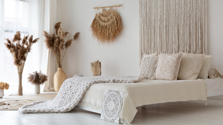 Revêtement de sol en vinyle dans une chambre cosy